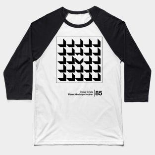 Flaunt the Imperfection - Minimalist Graphic Design Artwork Baseball T-Shirt